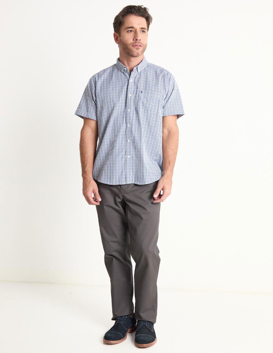 Camisa casual de algodón manga corta para hombre 3