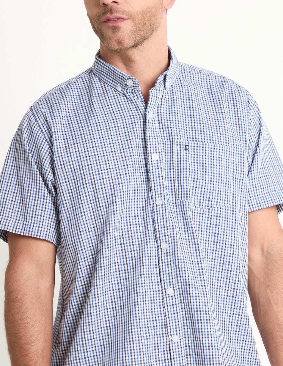 Camisa casual de algodón manga corta para hombre 4