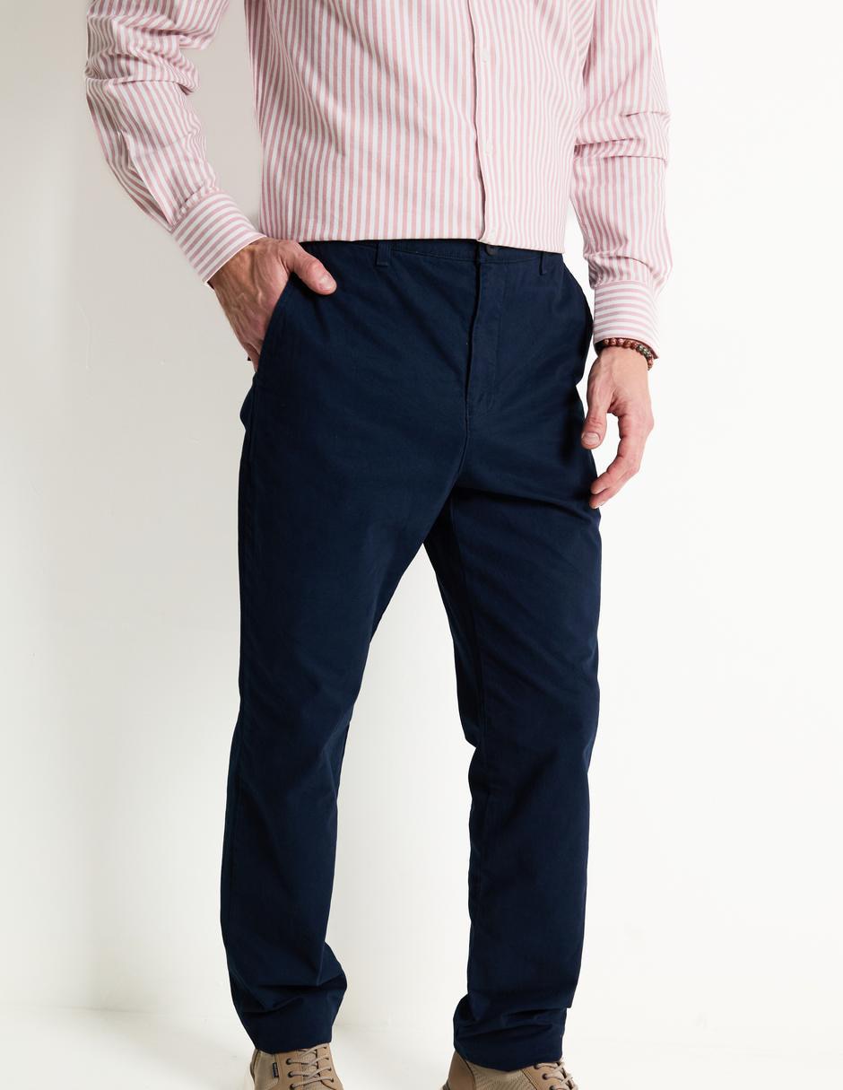 Pantalón regular de algodón para hombre Pantalón regular de algodón para hombre