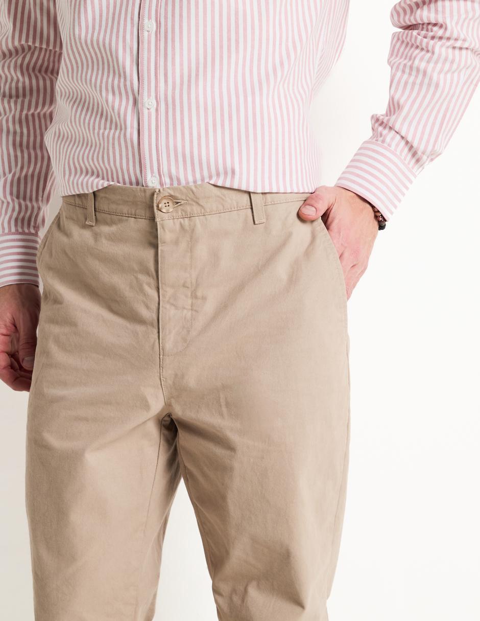 Pantalón regular de algodón para hombre 4