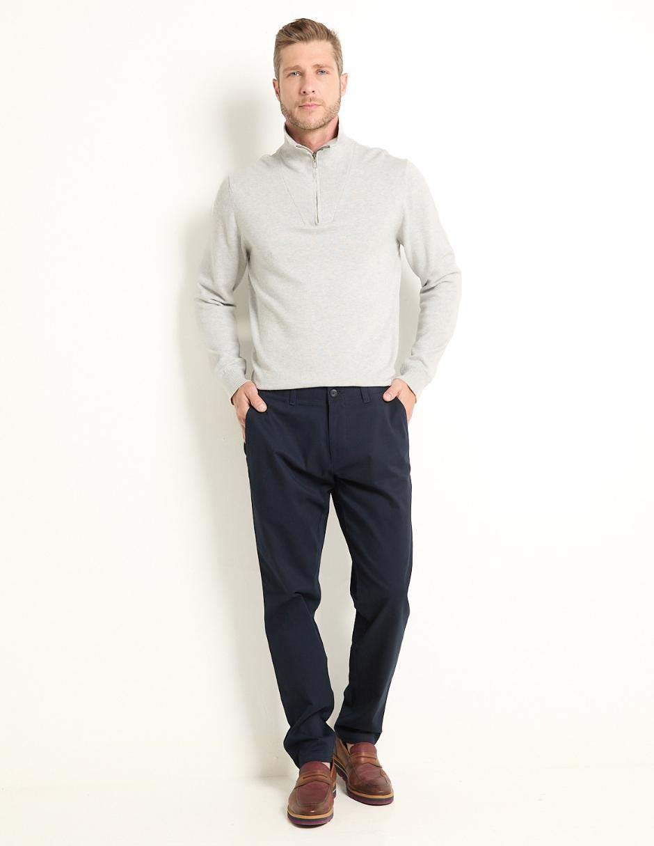 Pantalón de vestir slim de algodón para hombre 3