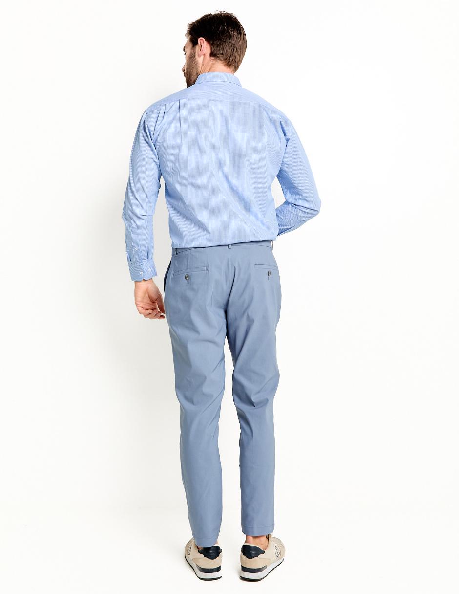 PANTALON HAGGAR GC8, 40-32, AZUL MEDIO