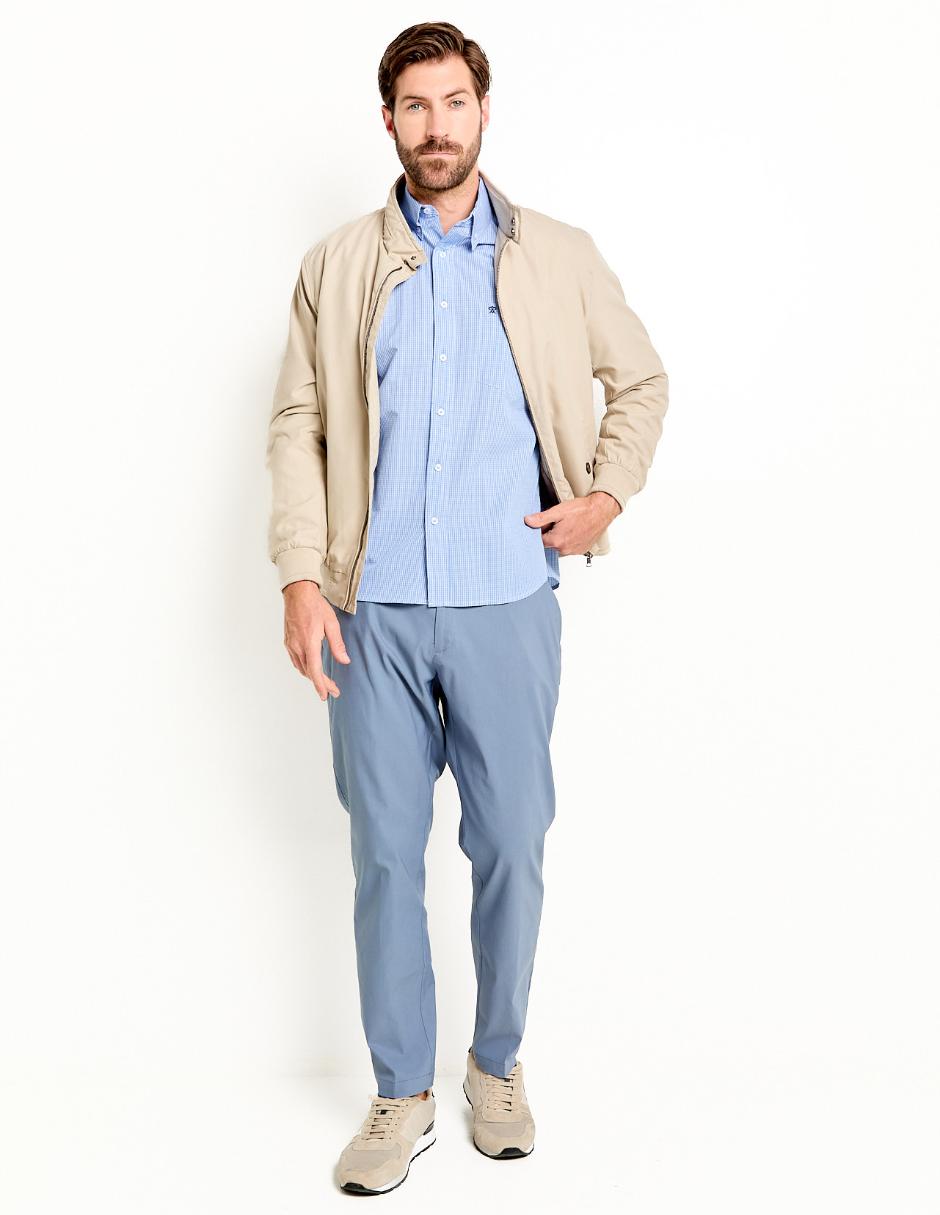 PANTALON HAGGAR GC8, 40-32, AZUL MEDIO