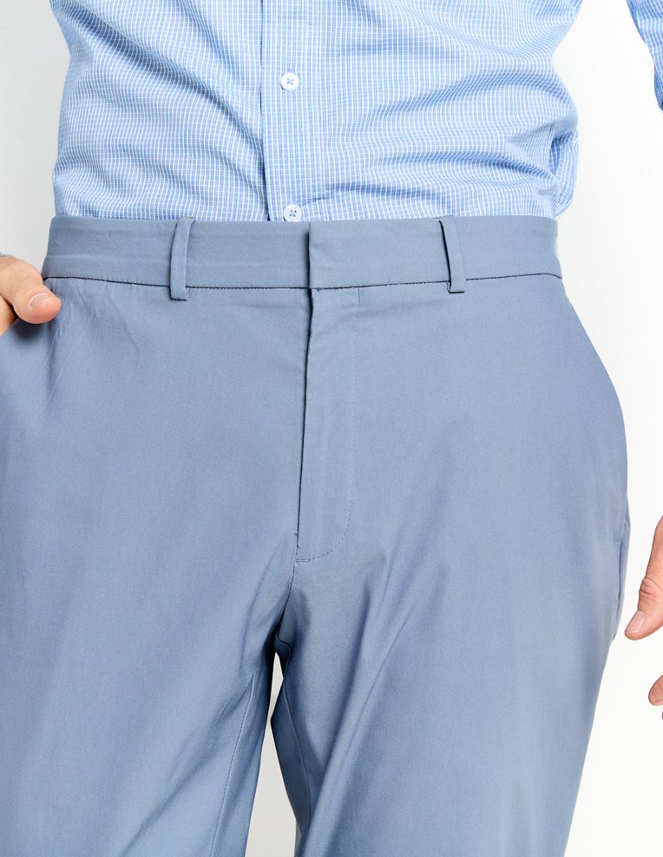 PANTALON HAGGAR GC8, 40-32, AZUL MEDIO