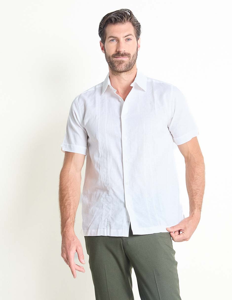 Camisa casual de algodón manga corta para hombre 1