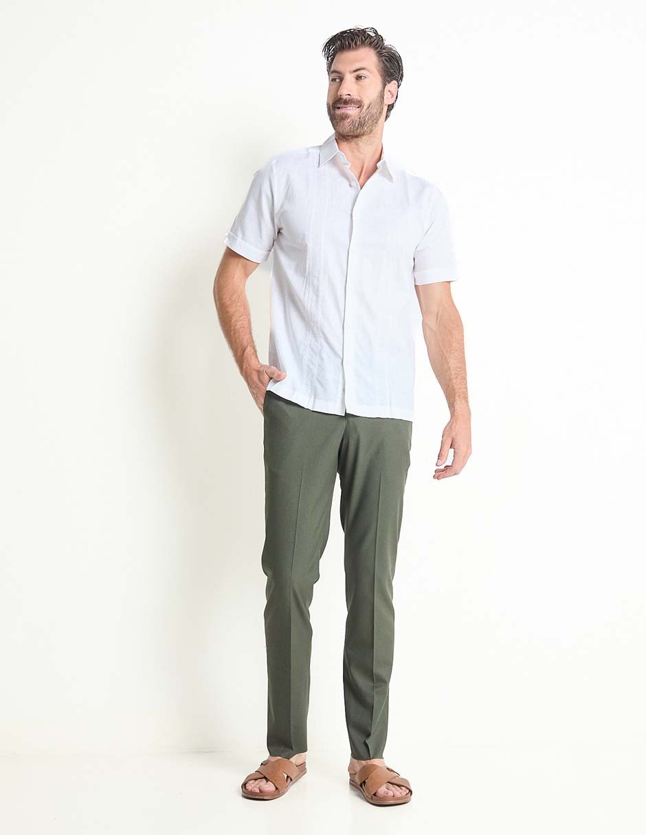 Camisa casual de algodón manga corta para hombre 3