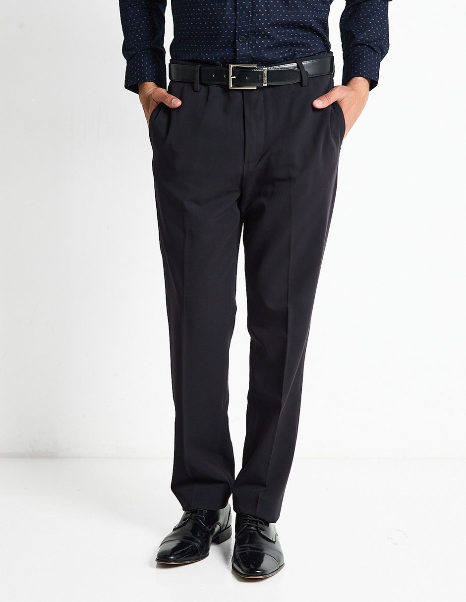 Pantalón de vestir slim de algodón para hombre 1