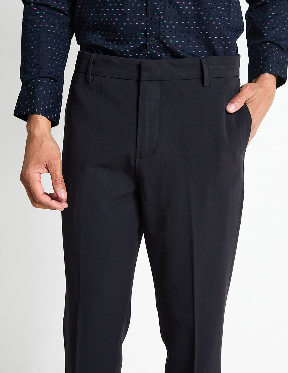 Pantalón de vestir slim de algodón para hombre 4