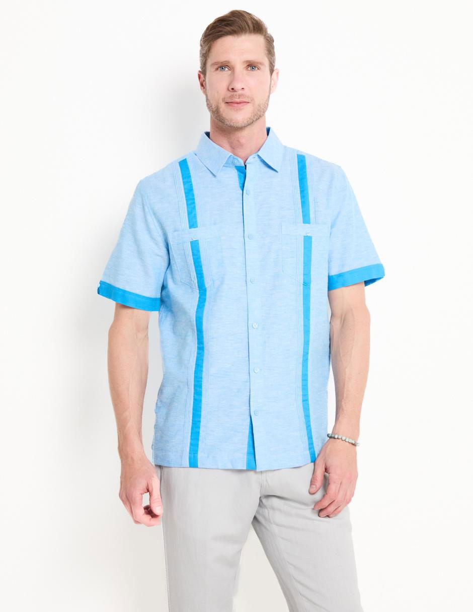 Guayabera manga corta para hombre