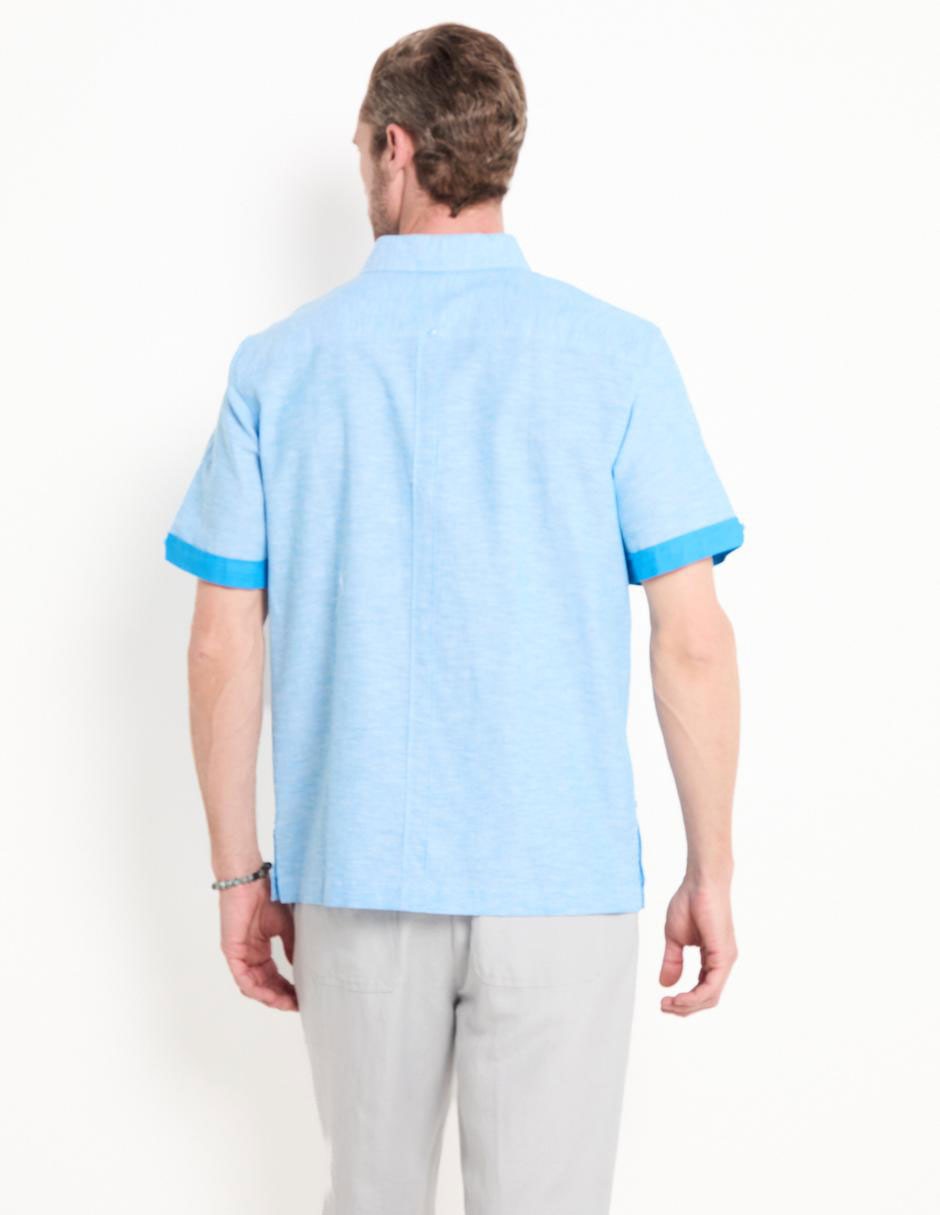 Guayabera manga corta para hombre 2