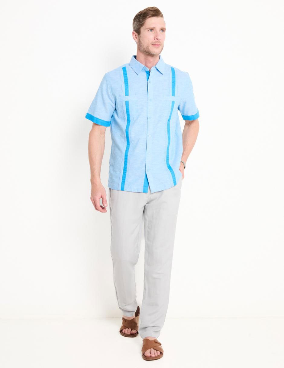 Guayabera manga corta para hombre 3