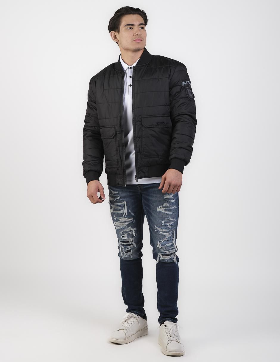 Chamarra casual con bolsillos para hombre 3