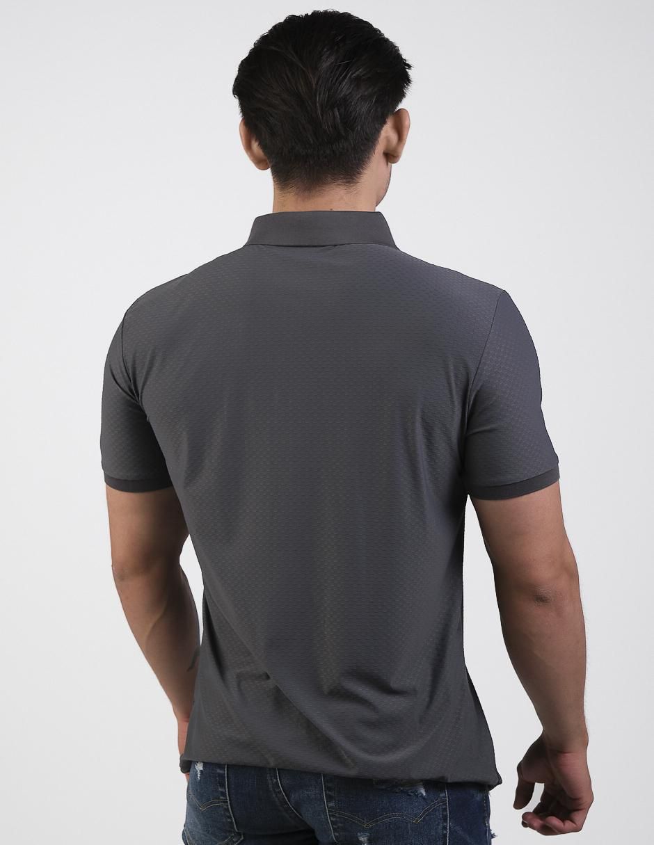 Playera tipo polo VP-005-Charcoal para hombre 2
