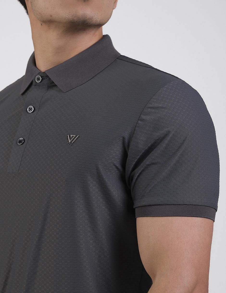 Playera tipo polo VP-005-Charcoal para hombre 4