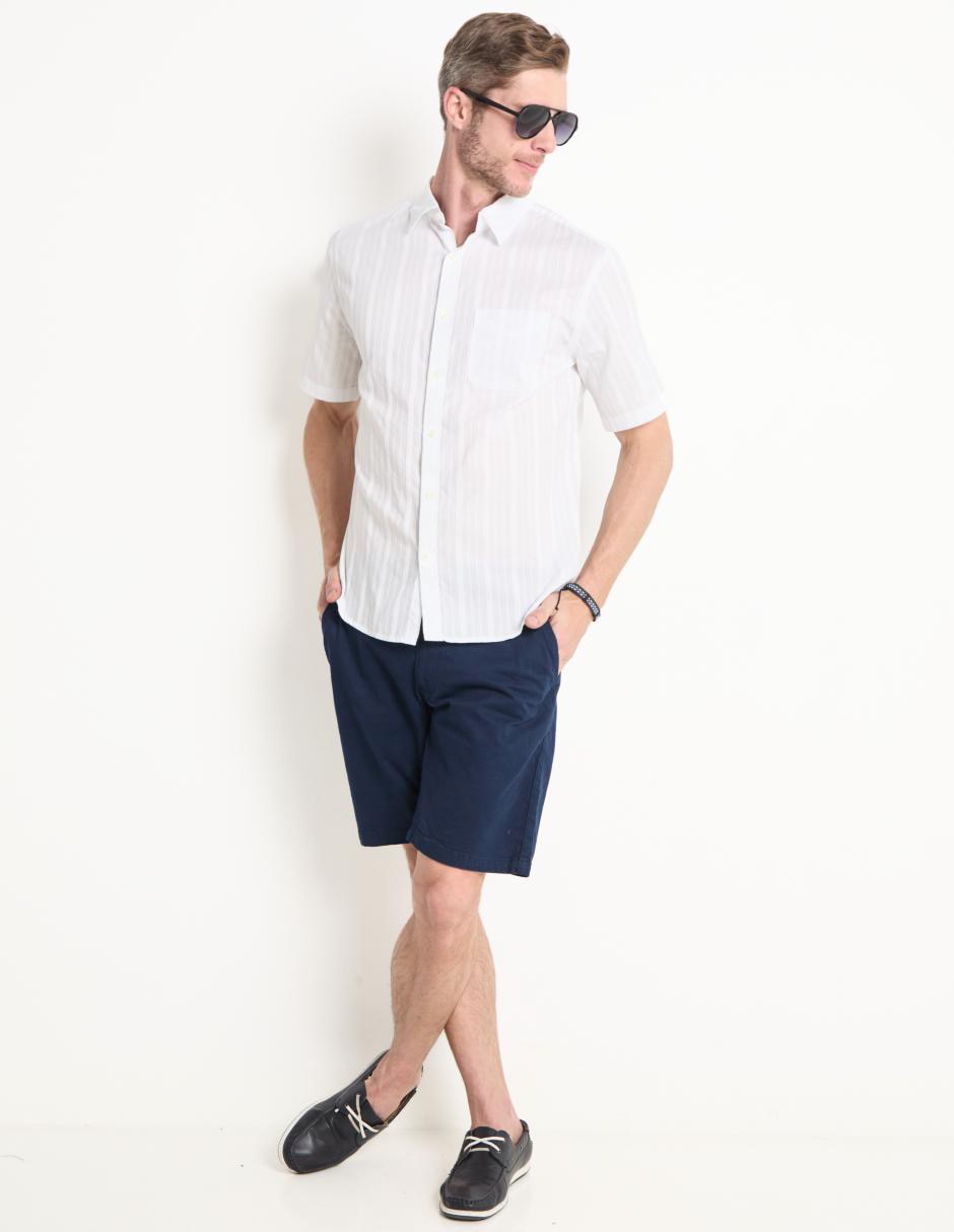 Camisa casual de algodón manga corta para hombre 3