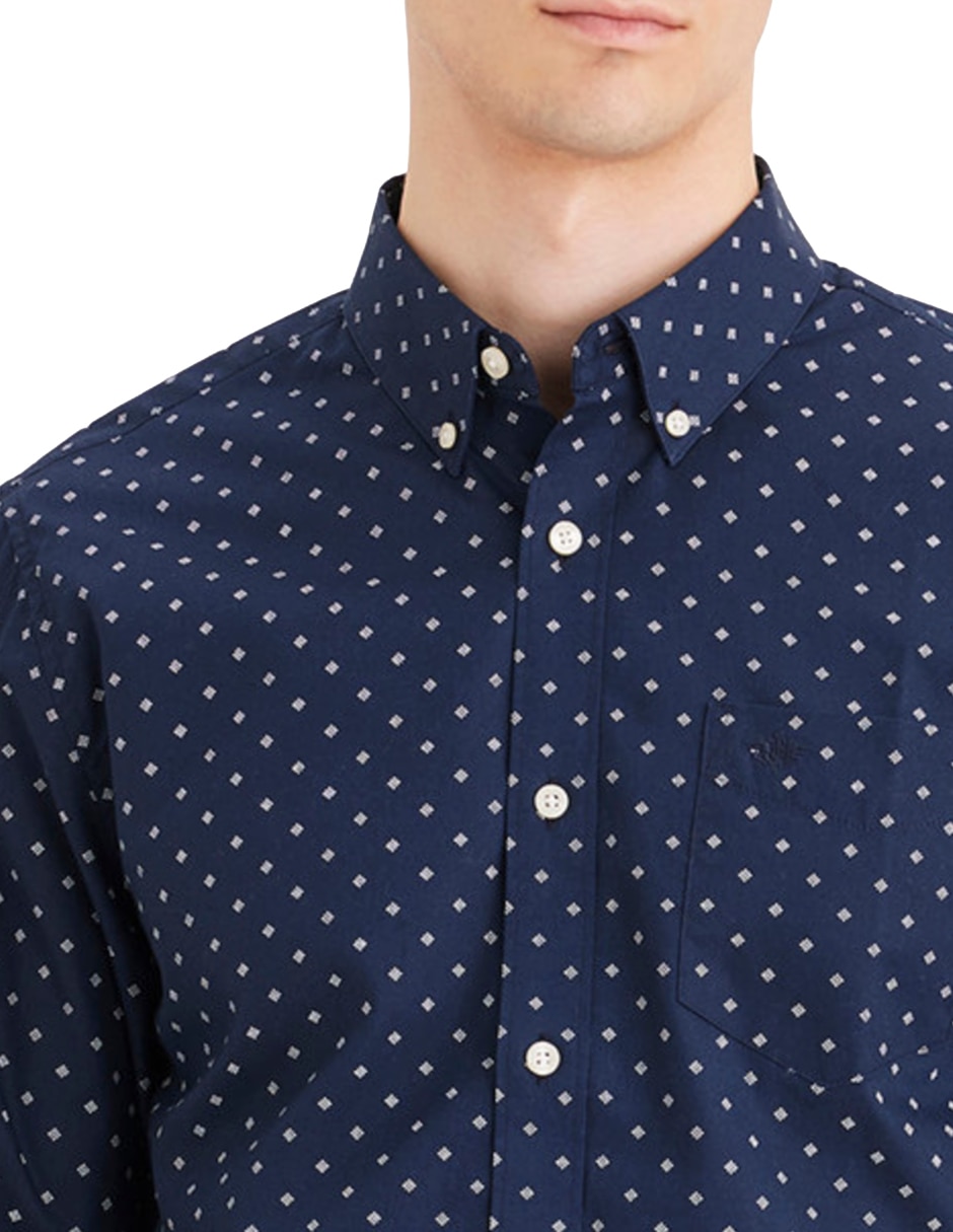 Camisa casual de algodón manga larga para hombre 2