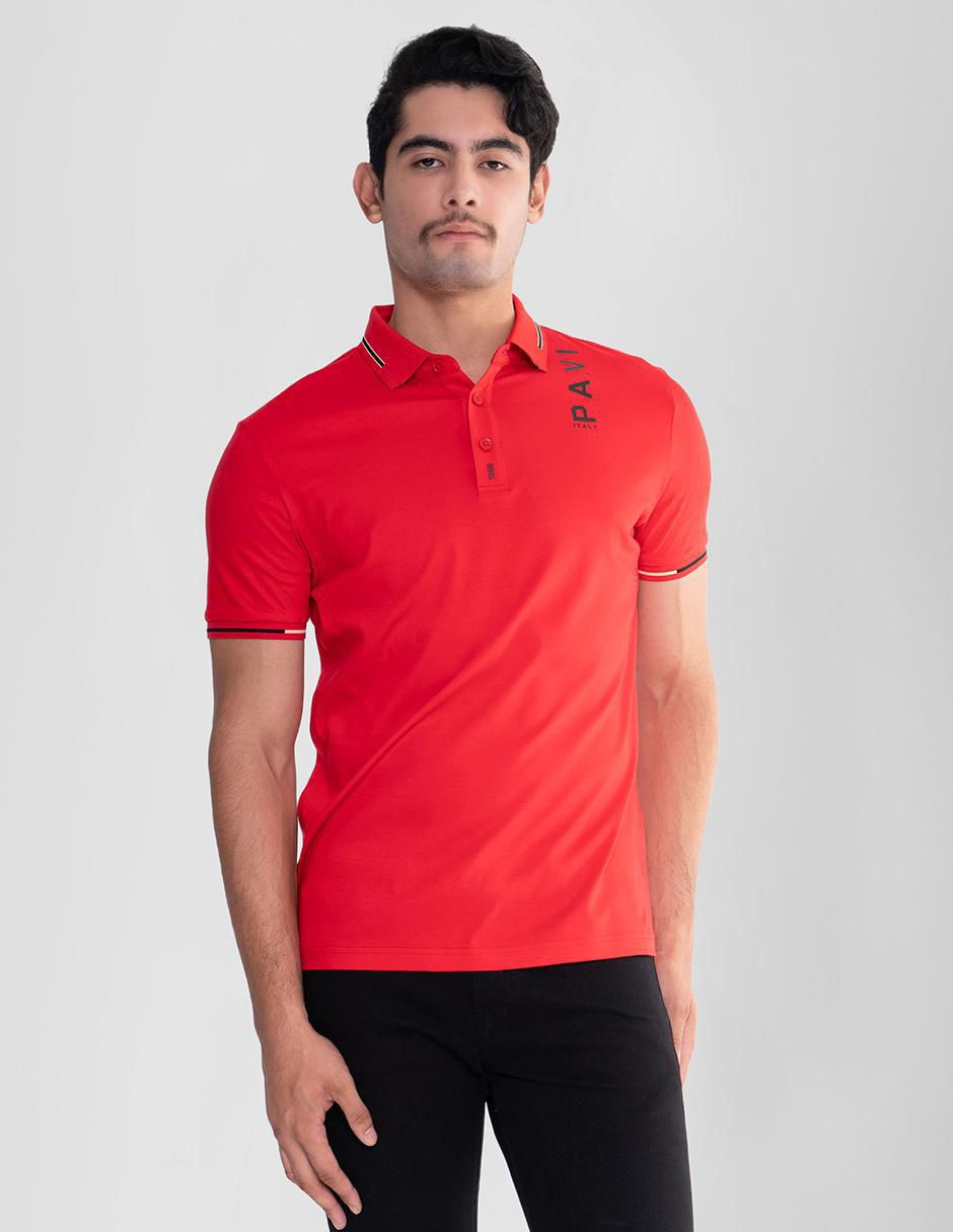 Playera tipo polo 05-3090R para hombre