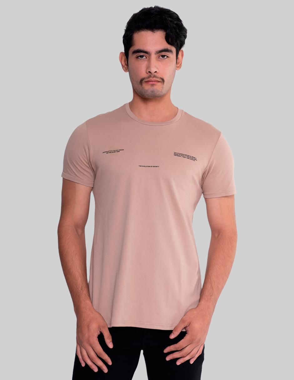 Playera cuello redondo para hombre