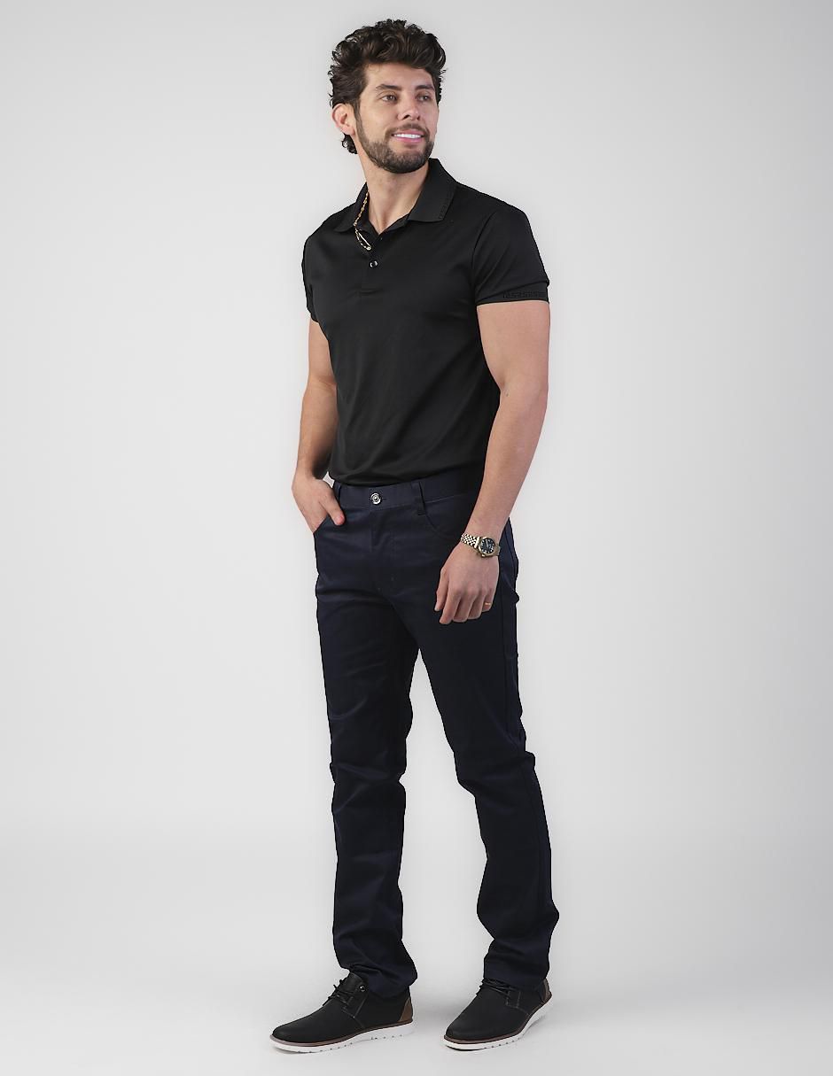 Jeans slim lavado obscuro para hombre 4