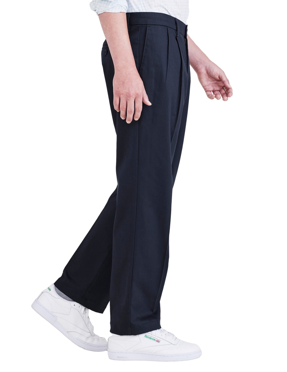 Pantalón casual regular regular de algodón para hombre 3