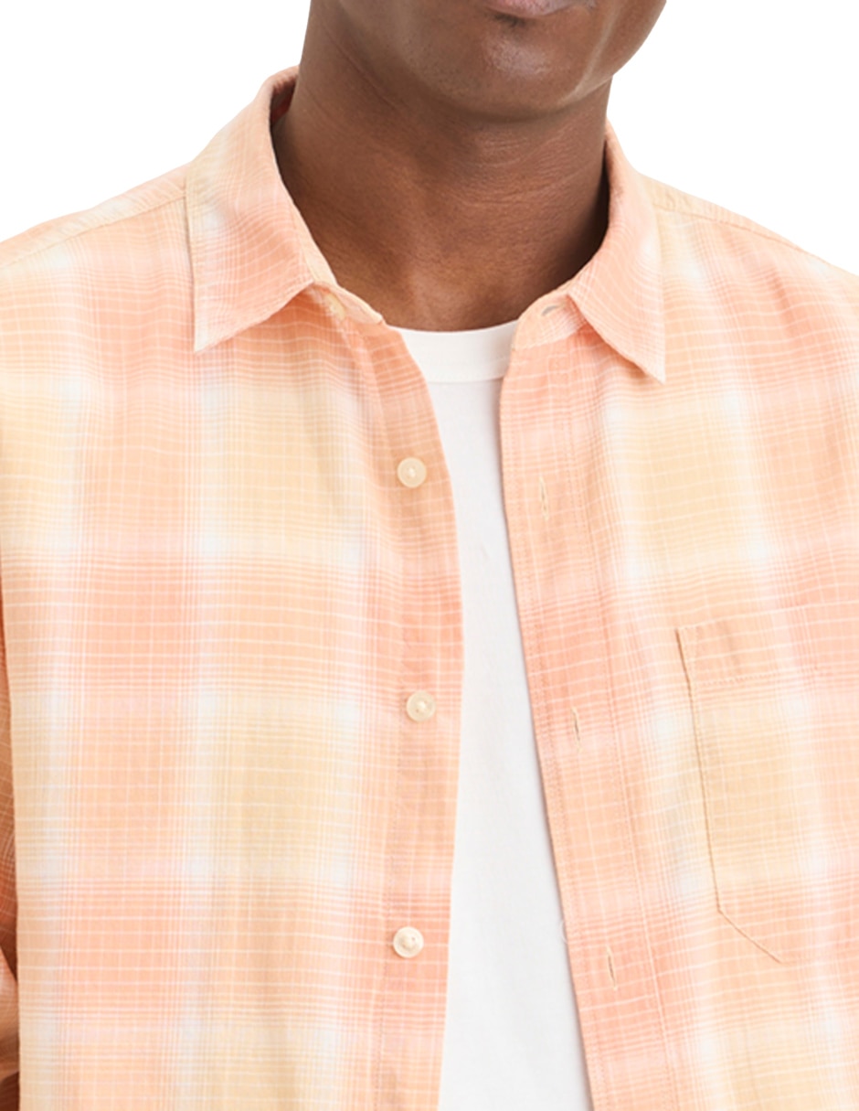 Camisa casual de algodón manga larga para hombre 2