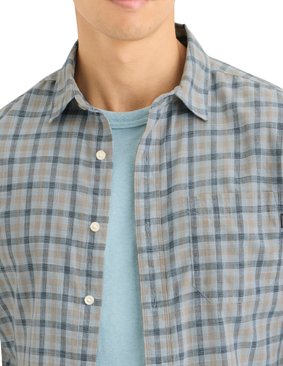 Camisa casual de algodón manga larga para hombre 2
