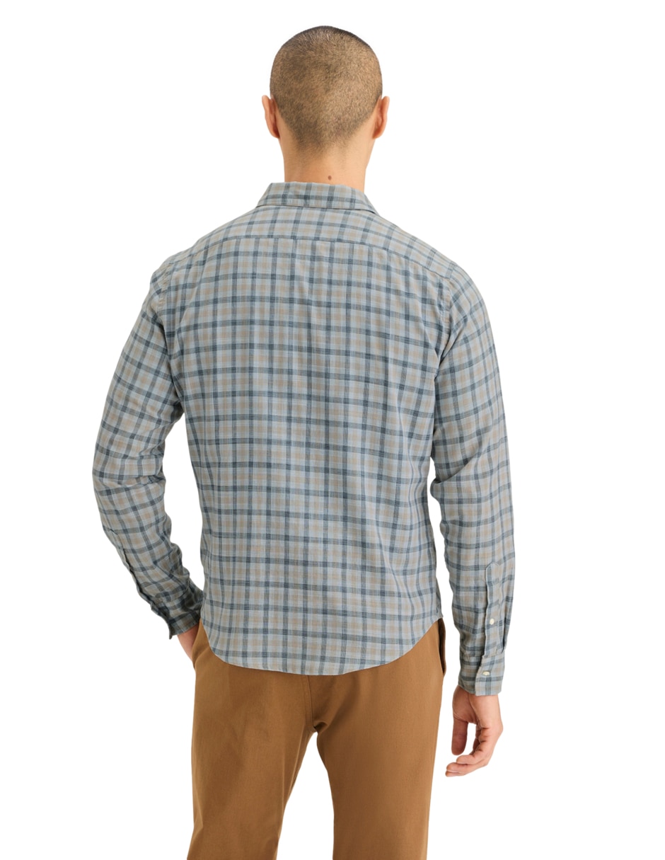 Camisa casual de algodón manga larga para hombre 3