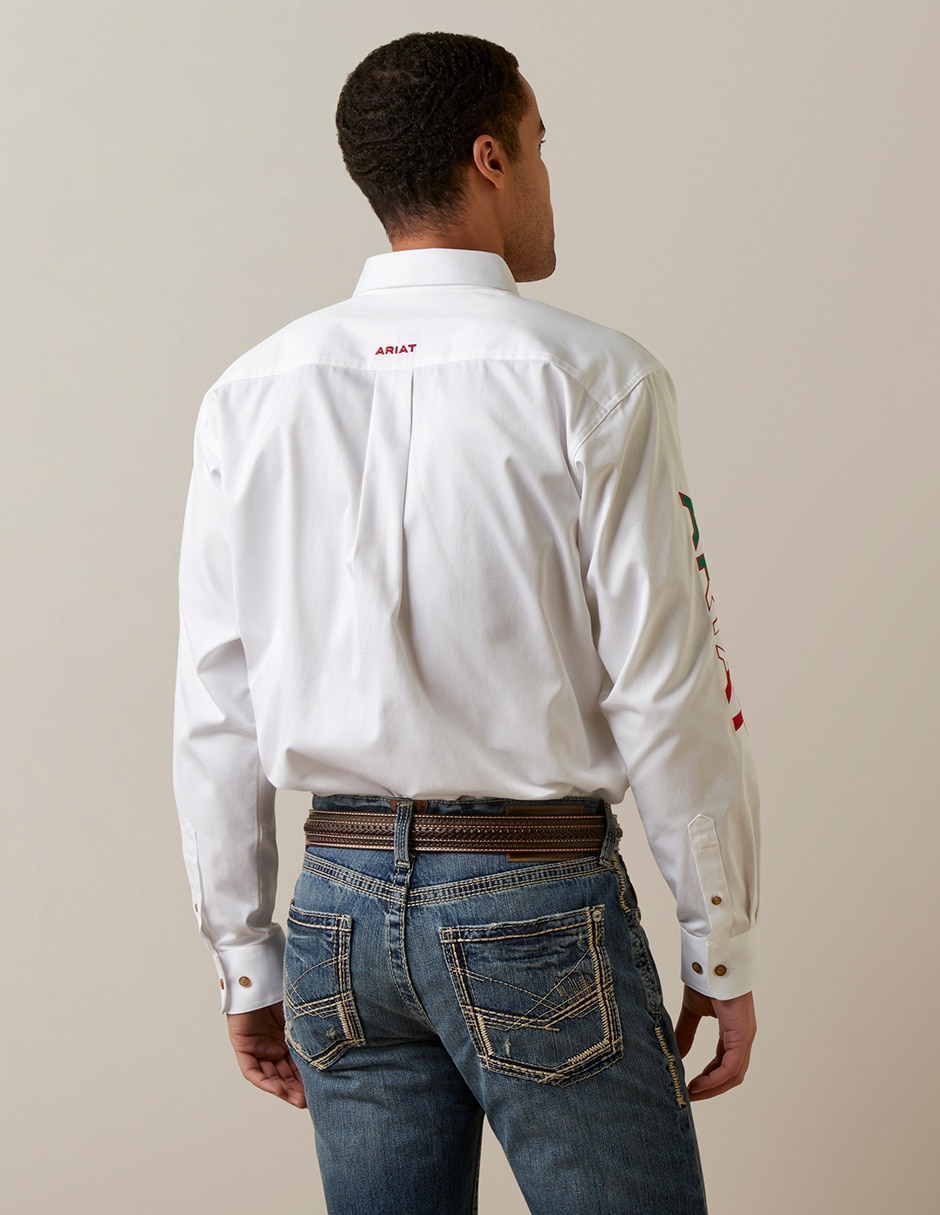 Camisa casual de algodón manga larga para hombre 2