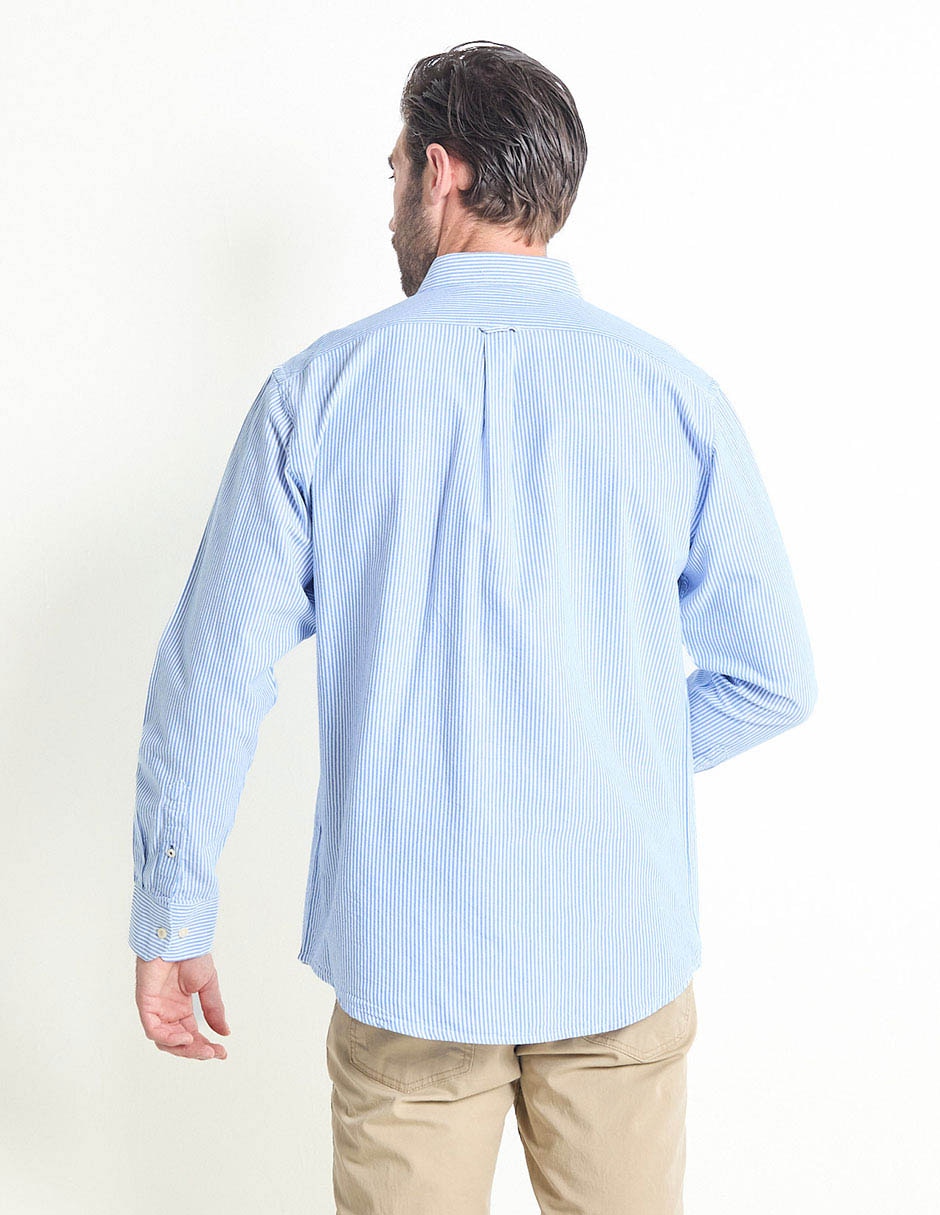 Camisa casual de algodón manga larga para hombre 2