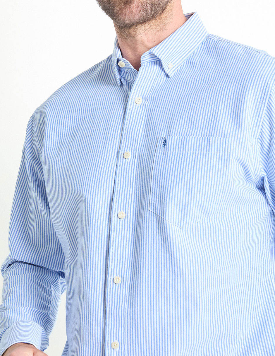 Camisa casual de algodón manga larga para hombre 4
