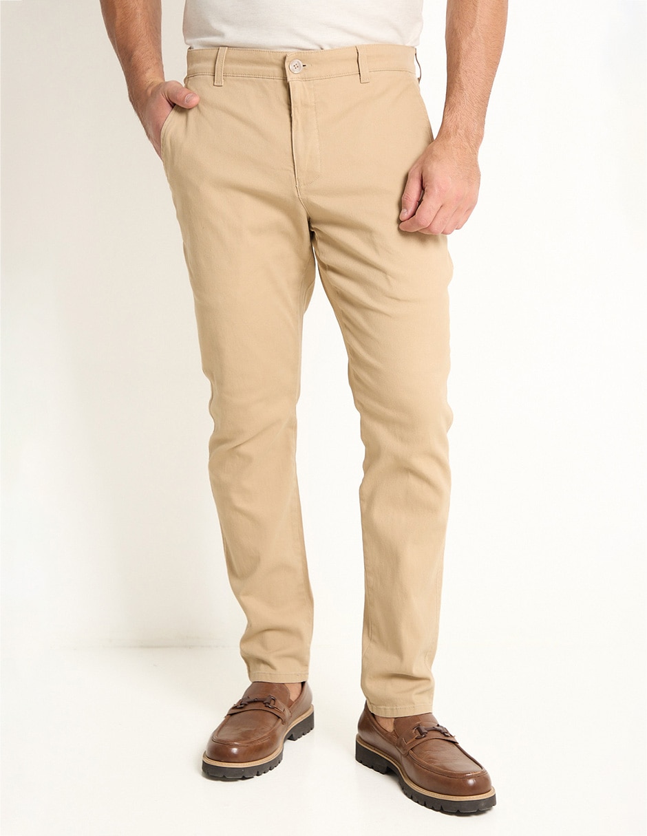 Pantalón slim de algodón para hombre 1