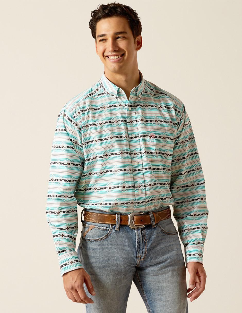 Camisa casual de algodón manga larga para hombre Camisa casual de algodón manga larga para hombre
