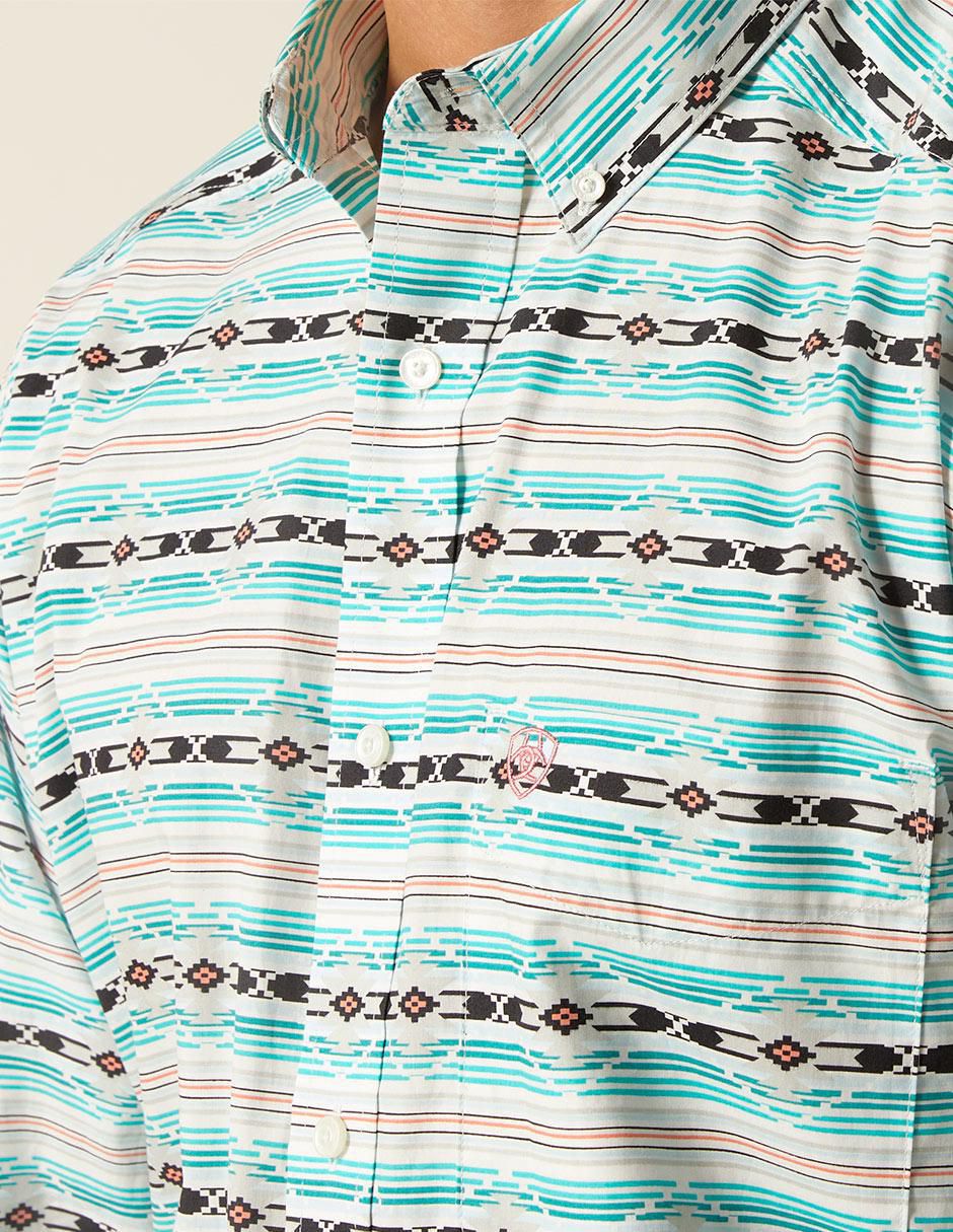 Camisa casual de algodón manga larga para hombre 4