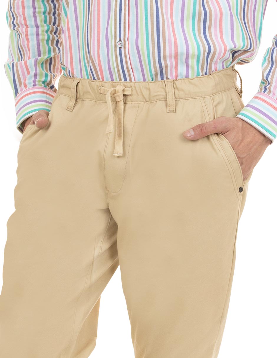 Pantalón de vestir regular de algodón para hombre 4