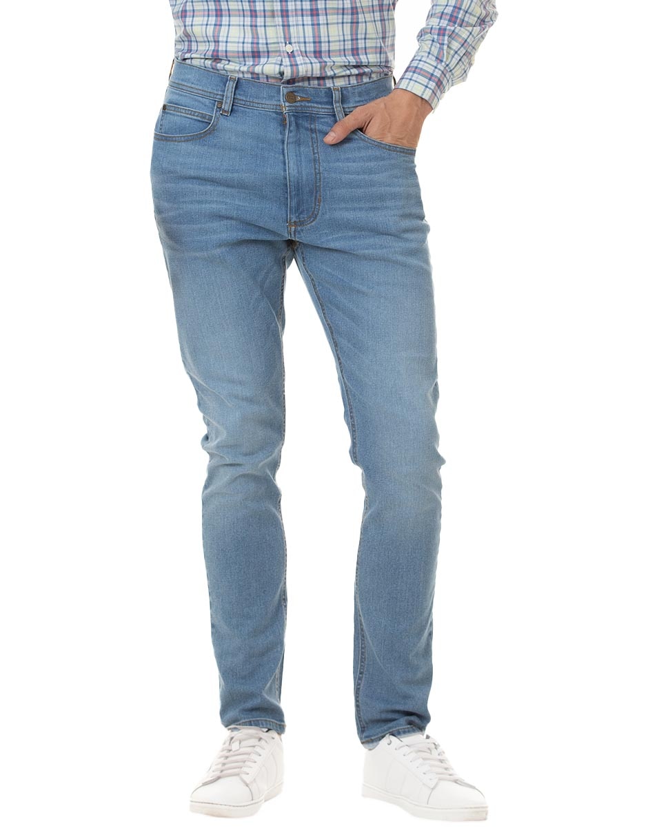 Jeans regular straight deslavado para hombre