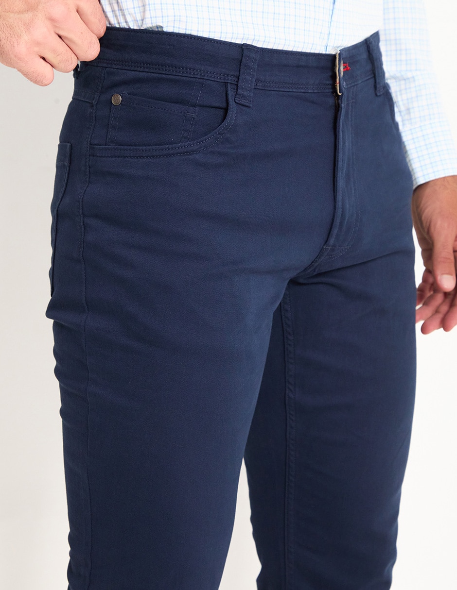Pantalón slim de algodón para hombre 4