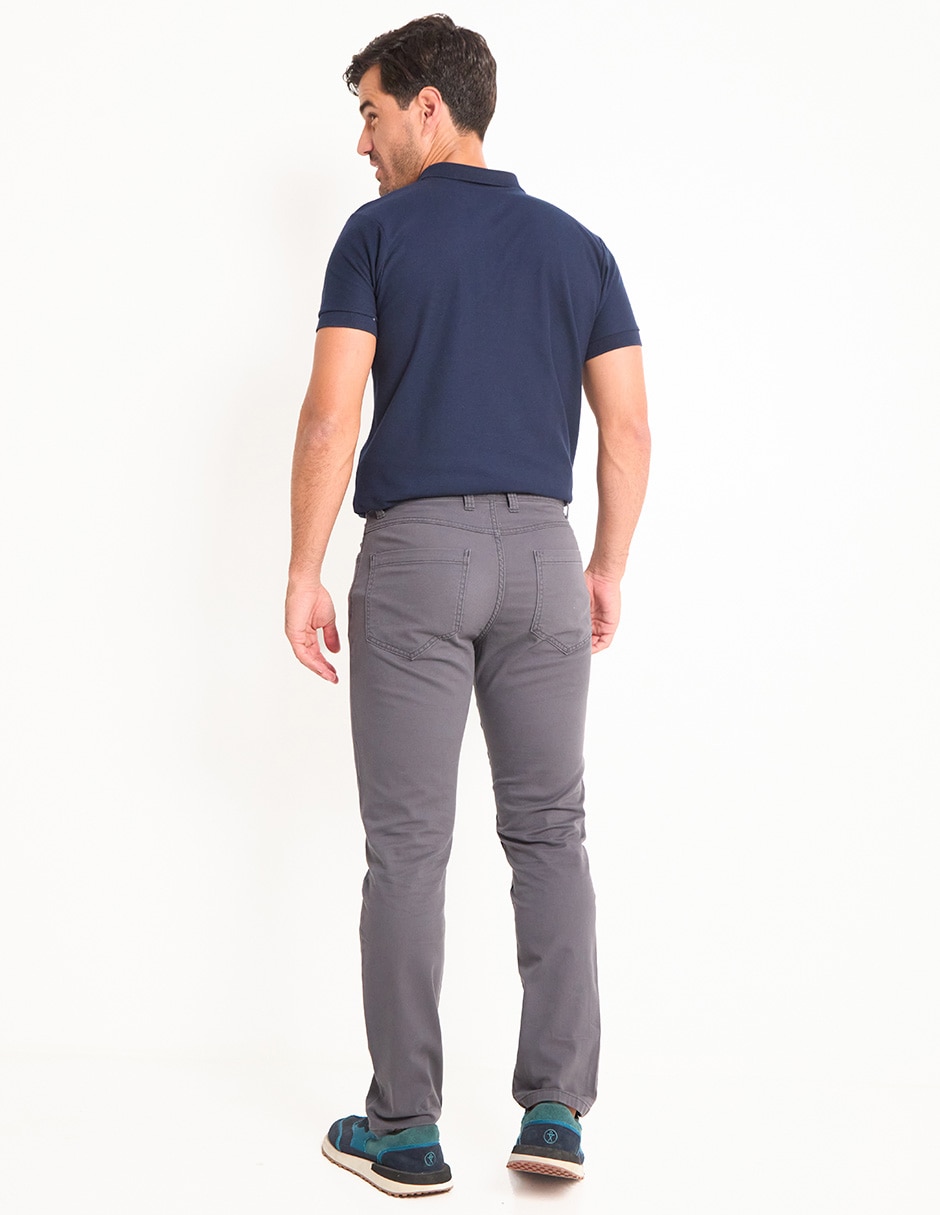 Pantalón regular de algodón para hombre 2