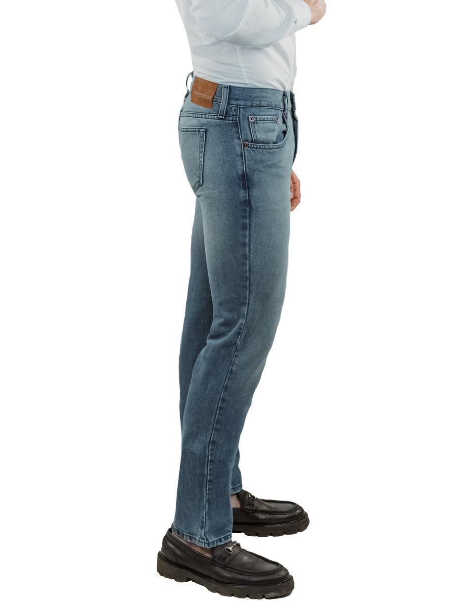 Jeans straight 3399 lavado claro para hombre 3