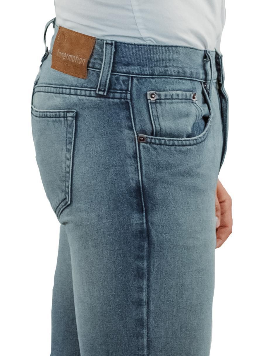 Jeans straight 3399 lavado claro para hombre 7