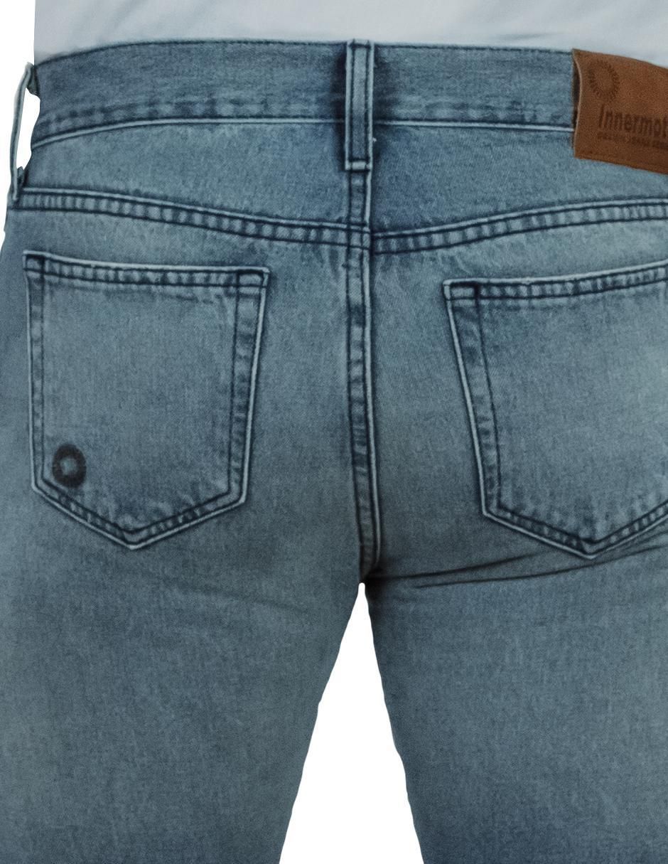 Jeans straight 3399 lavado claro para hombre 8