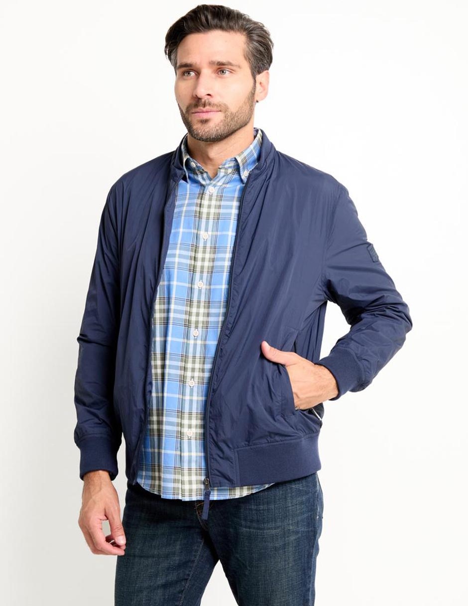 Chamarra bomber con bolsillos para hombre