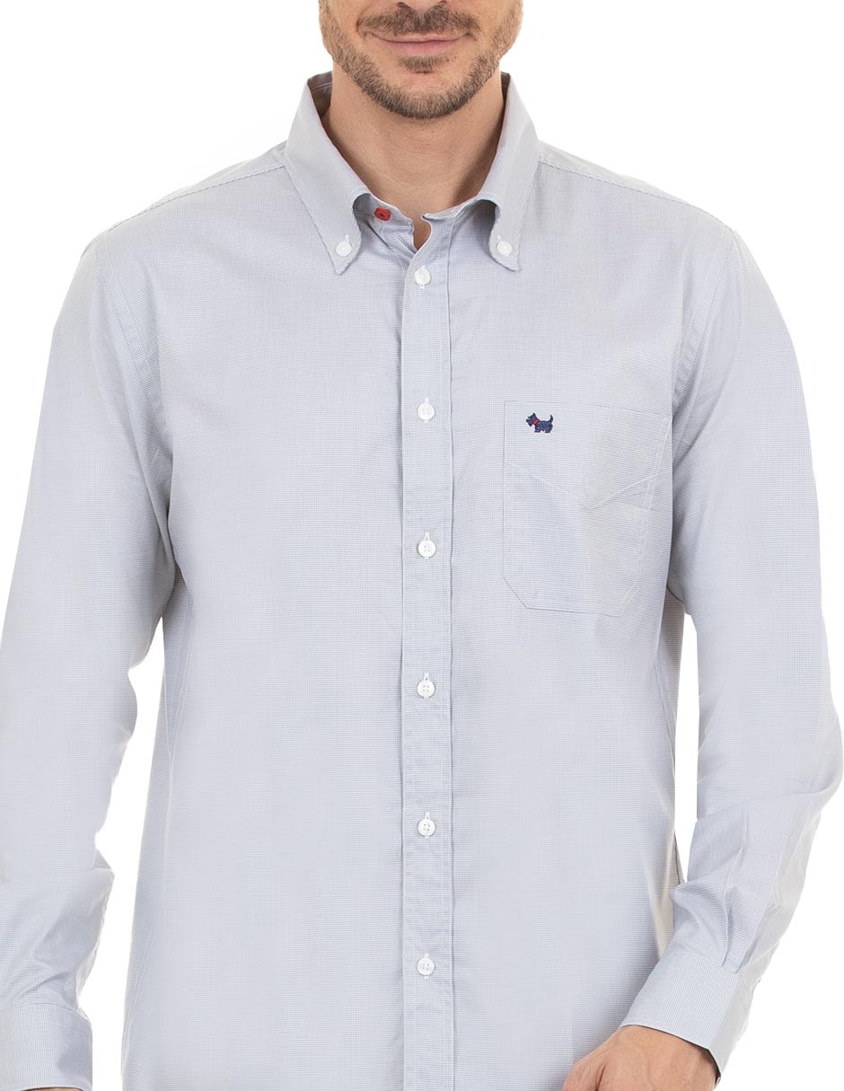 Camisa casual de algodón manga larga para hombre 4