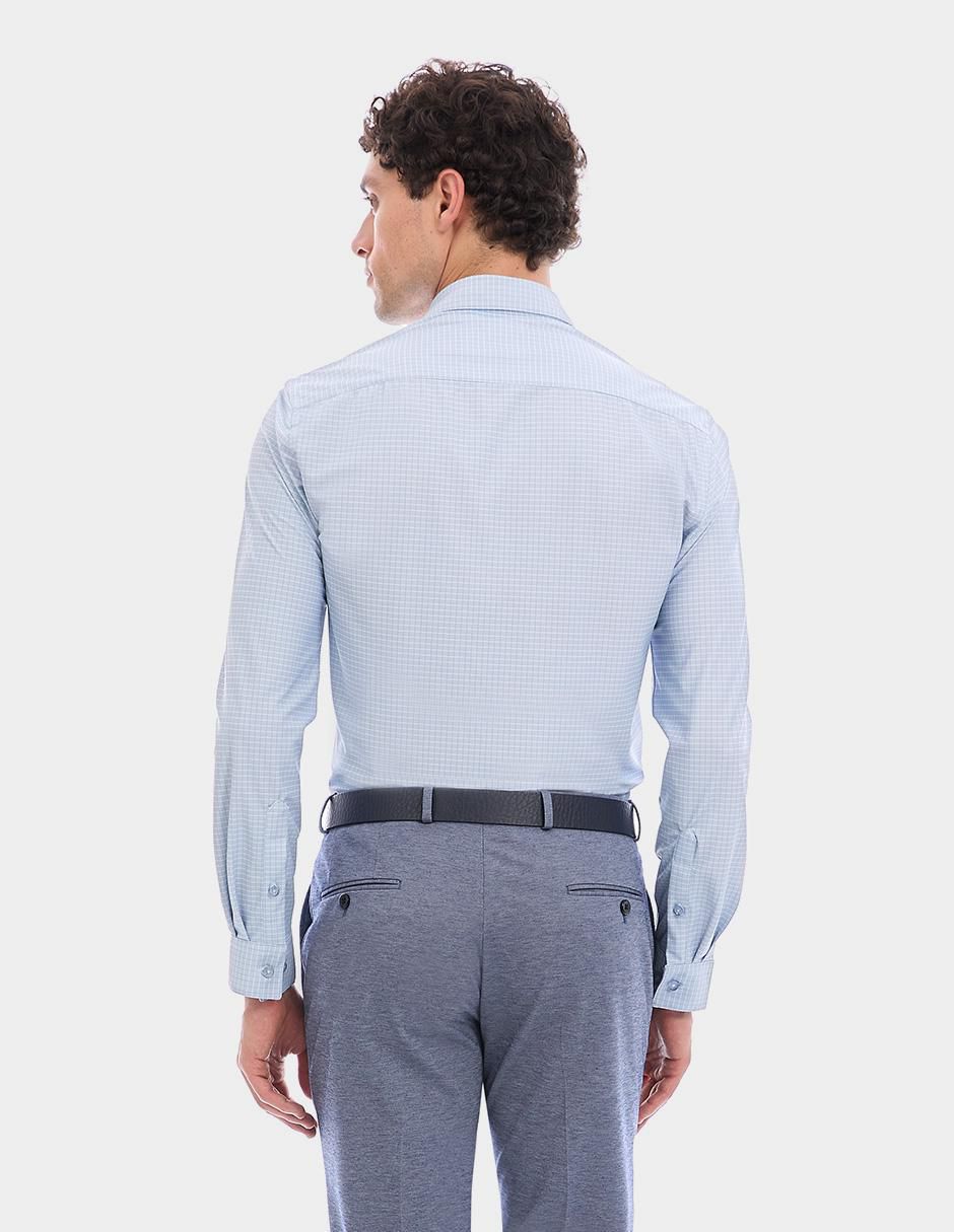 "camisa/sobrecamisa" business casual vittorio forti "de" (si aplica) poliéster "manga" larga "para hombre"