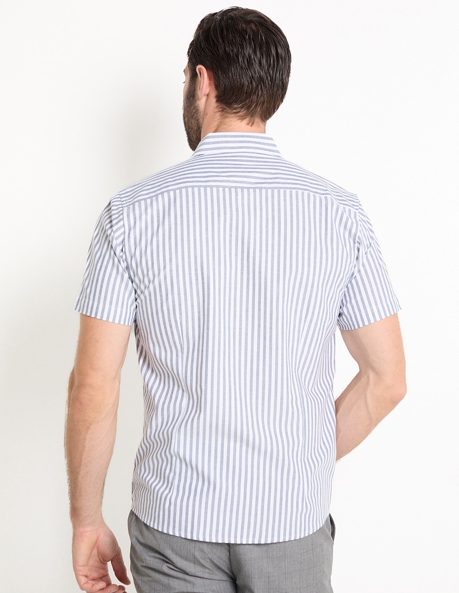Camisa casual de algodón manga corta para hombre 2