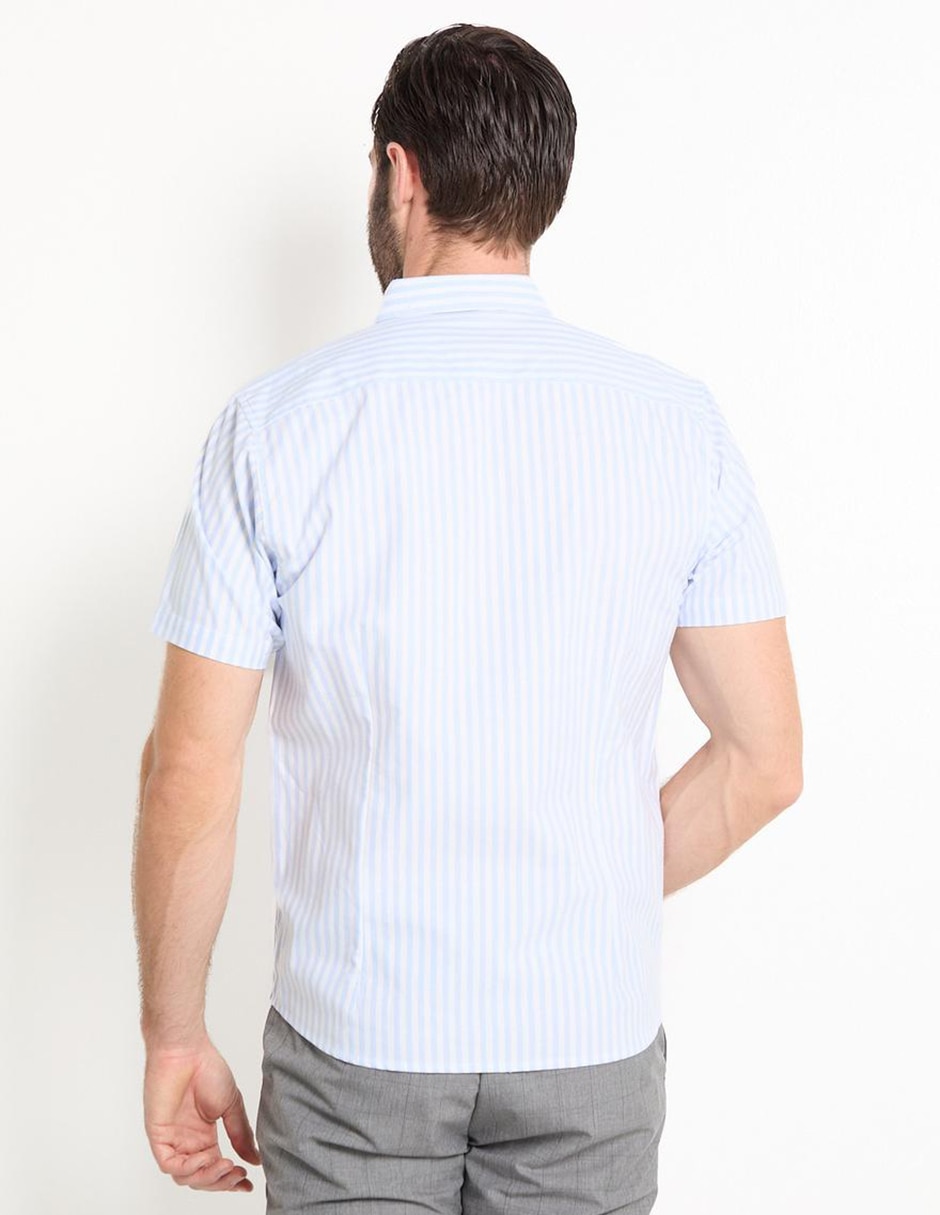 Camisa casual de algodón manga corta para hombre 2