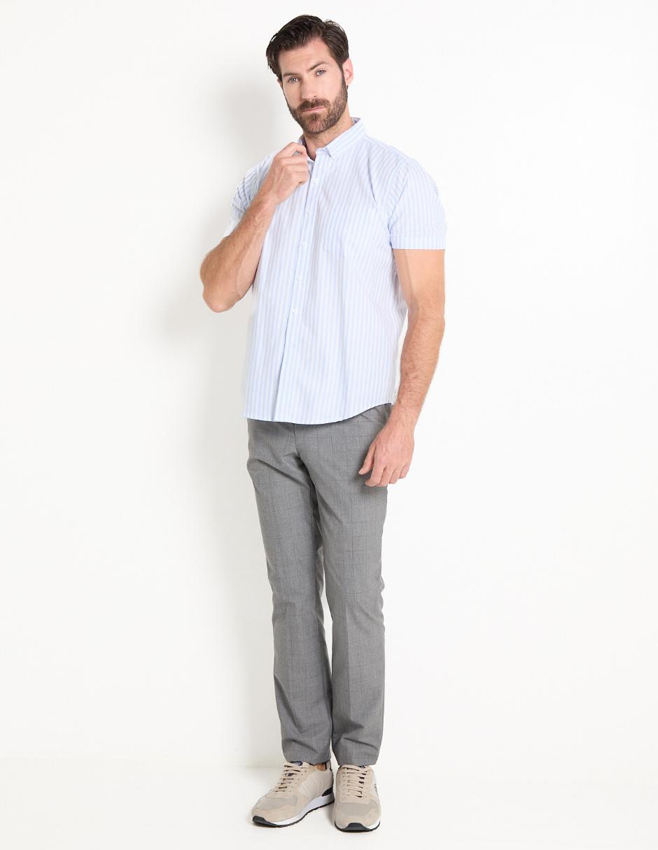 Camisa casual de algodón manga corta para hombre 3