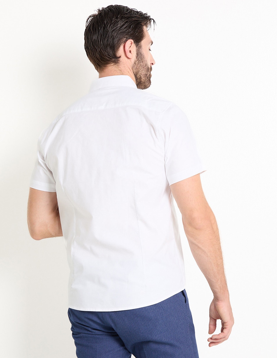 Camisa casual de algodón manga corta para hombre 2