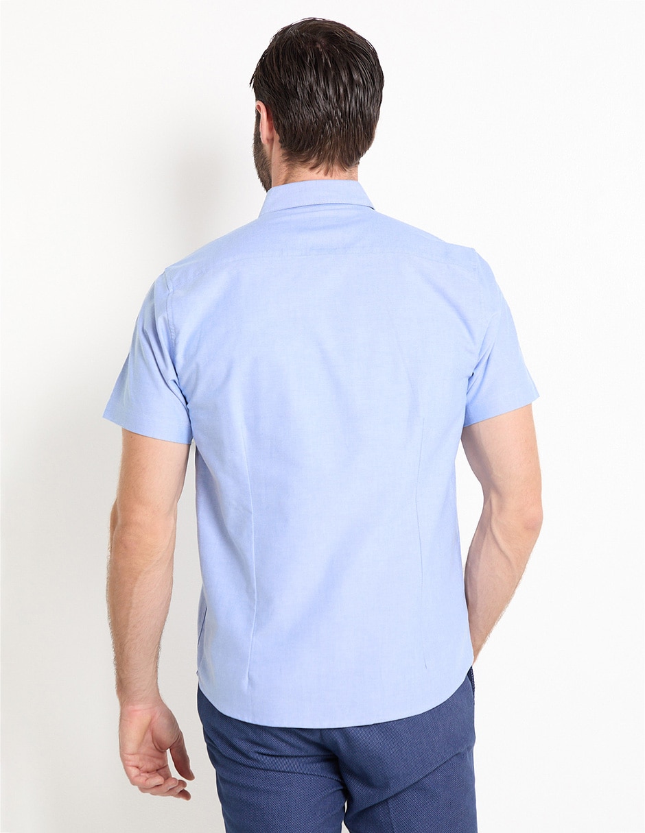 Camisa casual de algodón manga corta para hombre 2