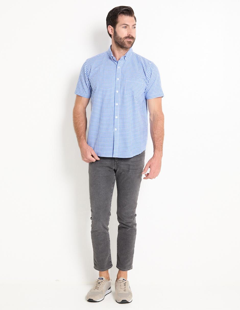 Camisa casual de algodón manga corta para hombre 3