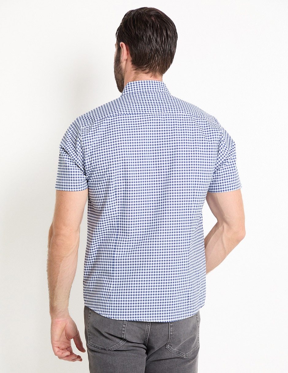 Camisa casual de algodón manga corta para hombre 2